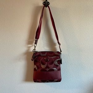 NWOT Red Coach Crossbody